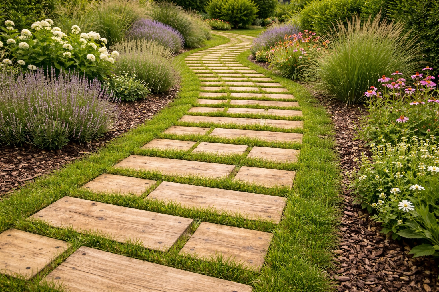 Kerti utak, ösvények