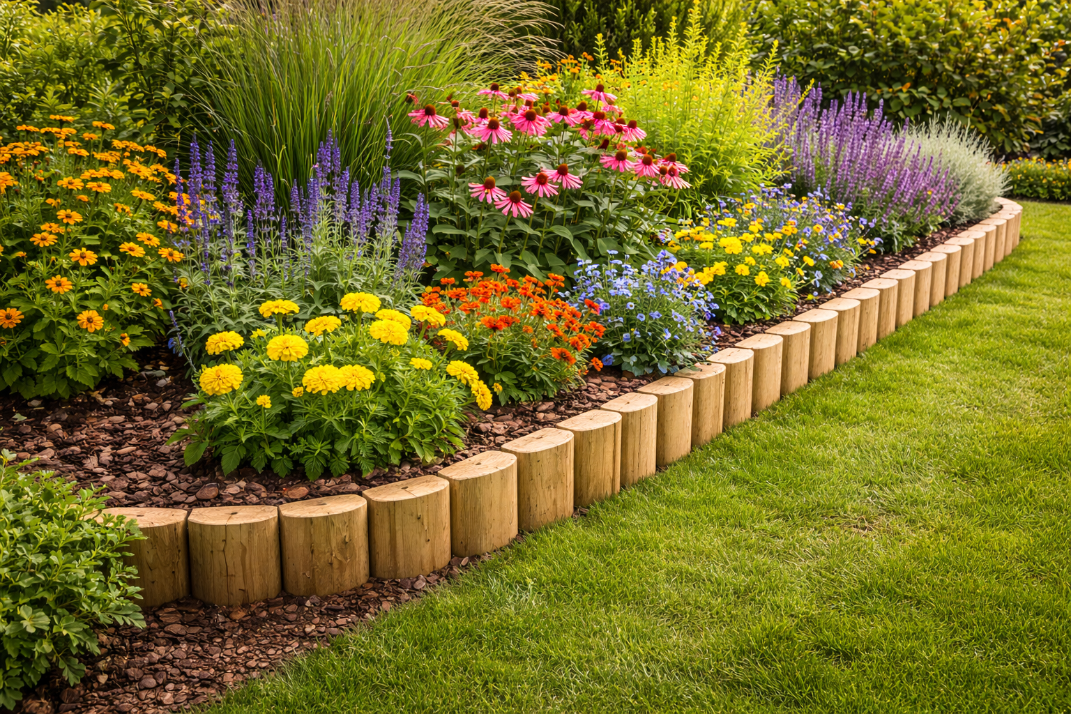 <center>Virágágyások körbekerítésére</center>